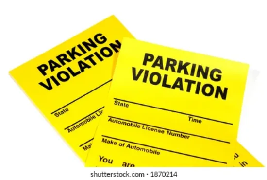 Parking violation clipart
